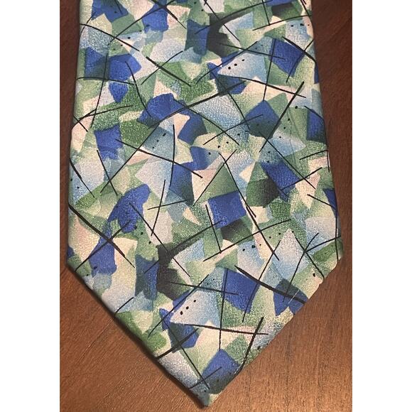 J. Garcia Like The Machine Collectors Edition Blue Green 100% Silk - Picture 1 of 9